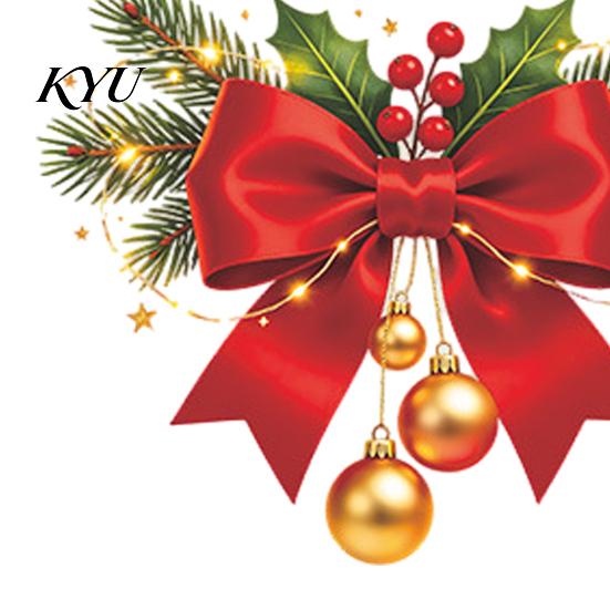 Holiday Glass Decals Christmas Red Bow Window Sticker, Gold Letter Merry Decal, Xmas Decor Waterproof Windows Clings for Home School Office