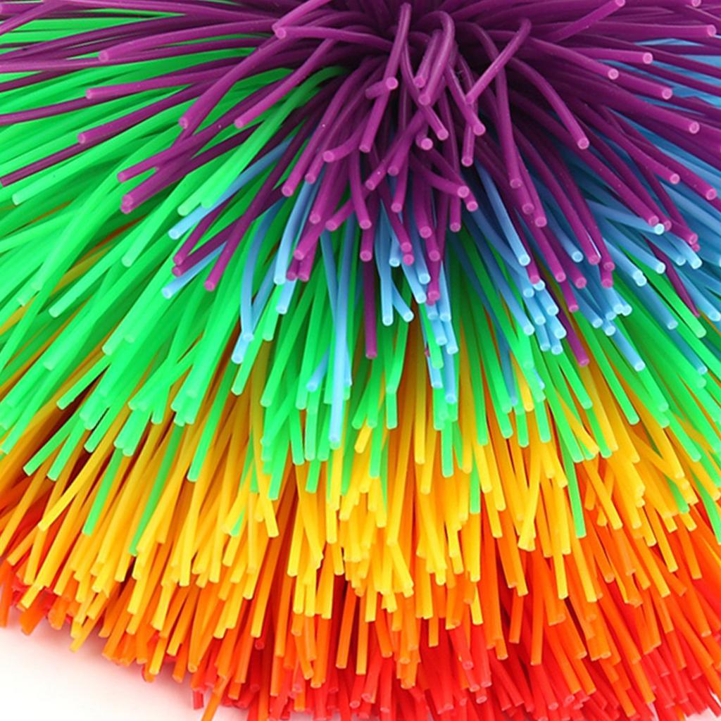 Colorful Sensory  Sensory  Silicone   Silicone Construction Stress Relief Rainbow Colorful Sensory  Ball Shape