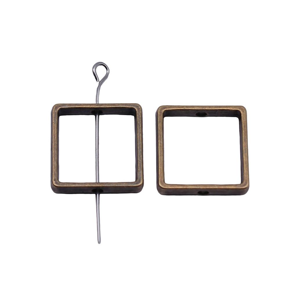 Openwork Beads Mini Hole Geometric Frames For Minimalist Jewelry Components
