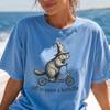 Wizard Off To Cause A Kerfuffle Shirt Funny Groundhog Scooter Tshirt Silly Animal Mental Health Tee Adult Humor Sarcastic T-Shirt