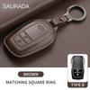 Genuine leather Car Key Case Fob For S5 Prius Camry Corolla C-HR RAV4 Land Cruiser 200 Prado Yaris Protector Accessories JH5