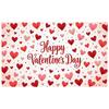 Happy Valentine's Background Valentine's Theme Love Celebration Backdrop Heart Theme Background Heart-shaped Romantic Banner