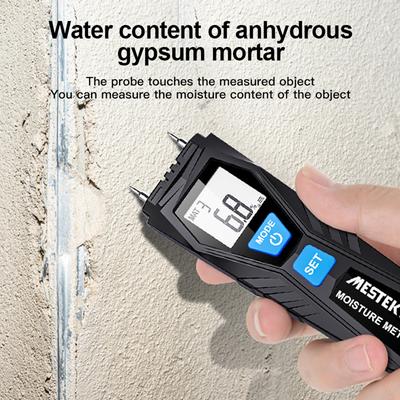 MESTEK WM700 Misuratore di umidità del legno Misuratore di umidità della temperatura portatile Mini LCD Misuratore di umidità del legname digitale