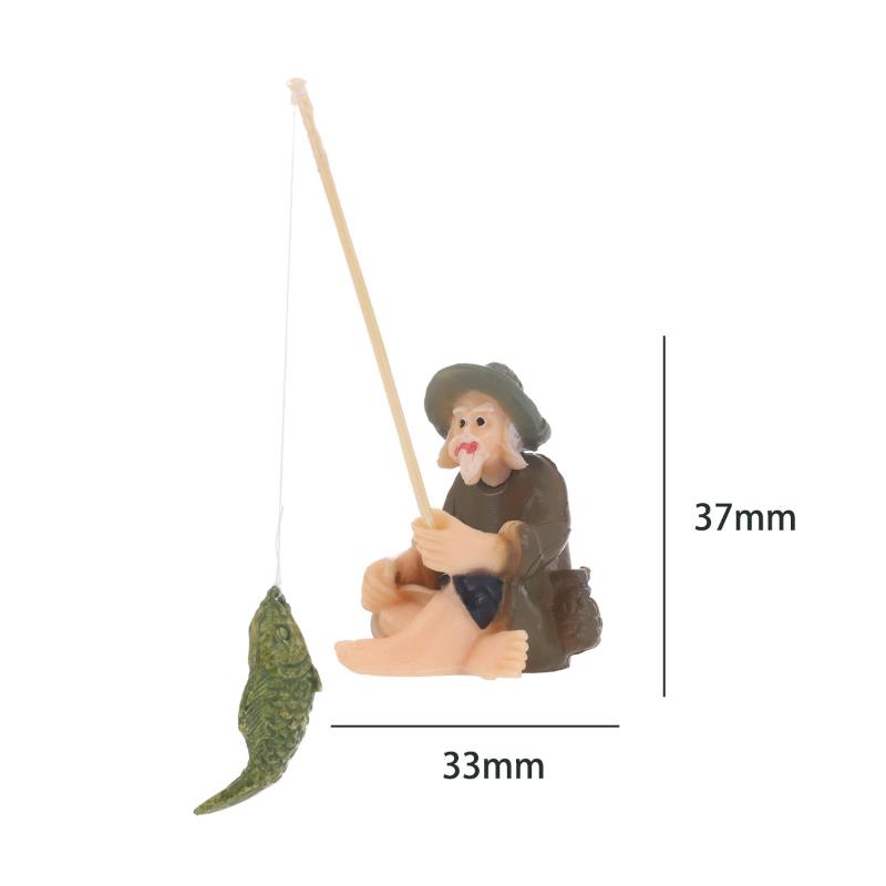 

1Pcs Fairy Garden Home Decoration Ceramics Fisherman Boat Figurines For Aquarium Fish Tank Lanscape Bonsai Rockery Ornament