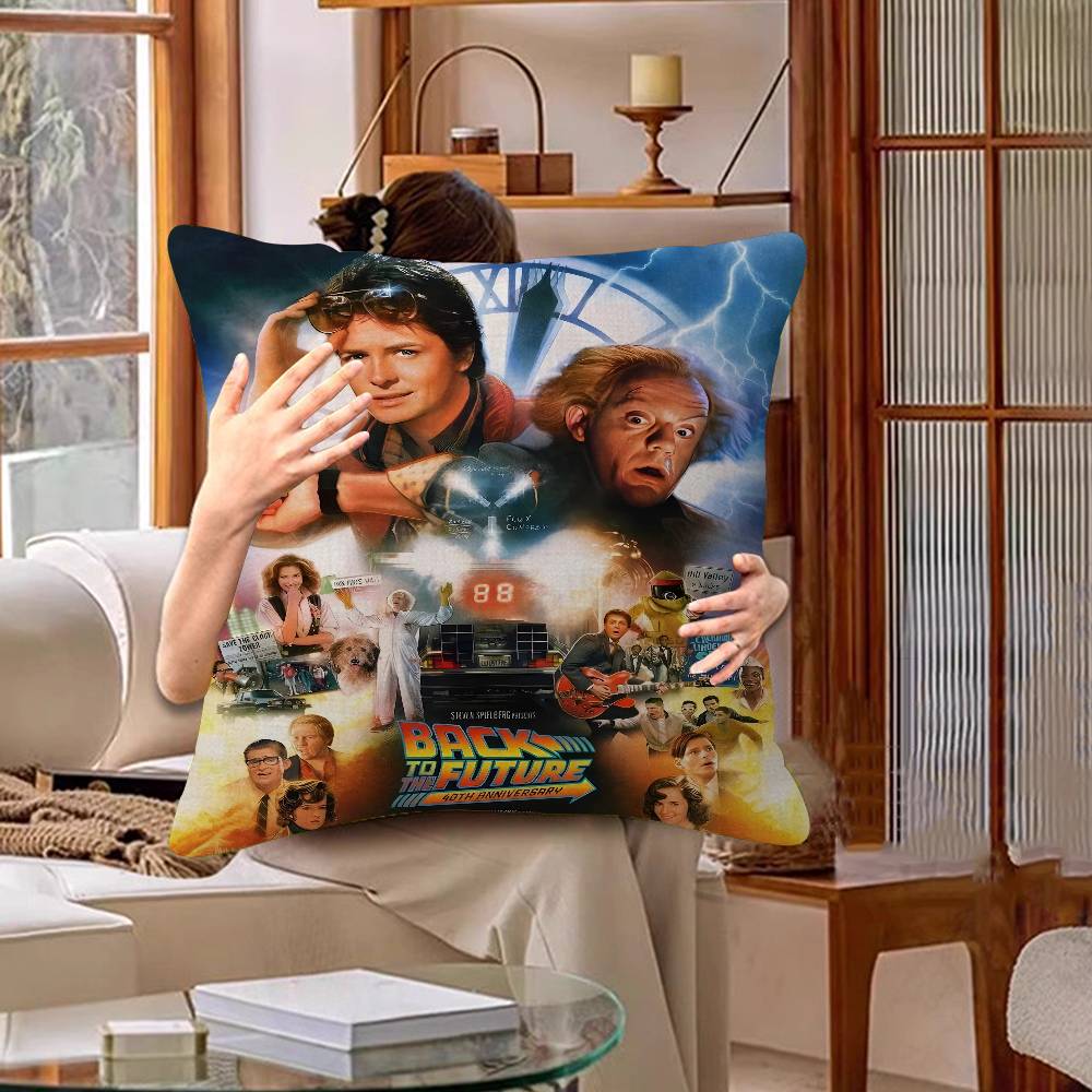 Movie BBack To The Future Cushion Cover Decorative Pillow Sofa Home Decor case pillow cases