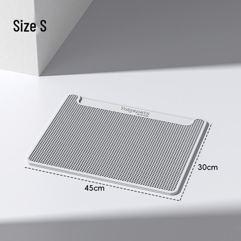 SEE KEAN Double-Layer Anti-Tracking Cat Litter Mat