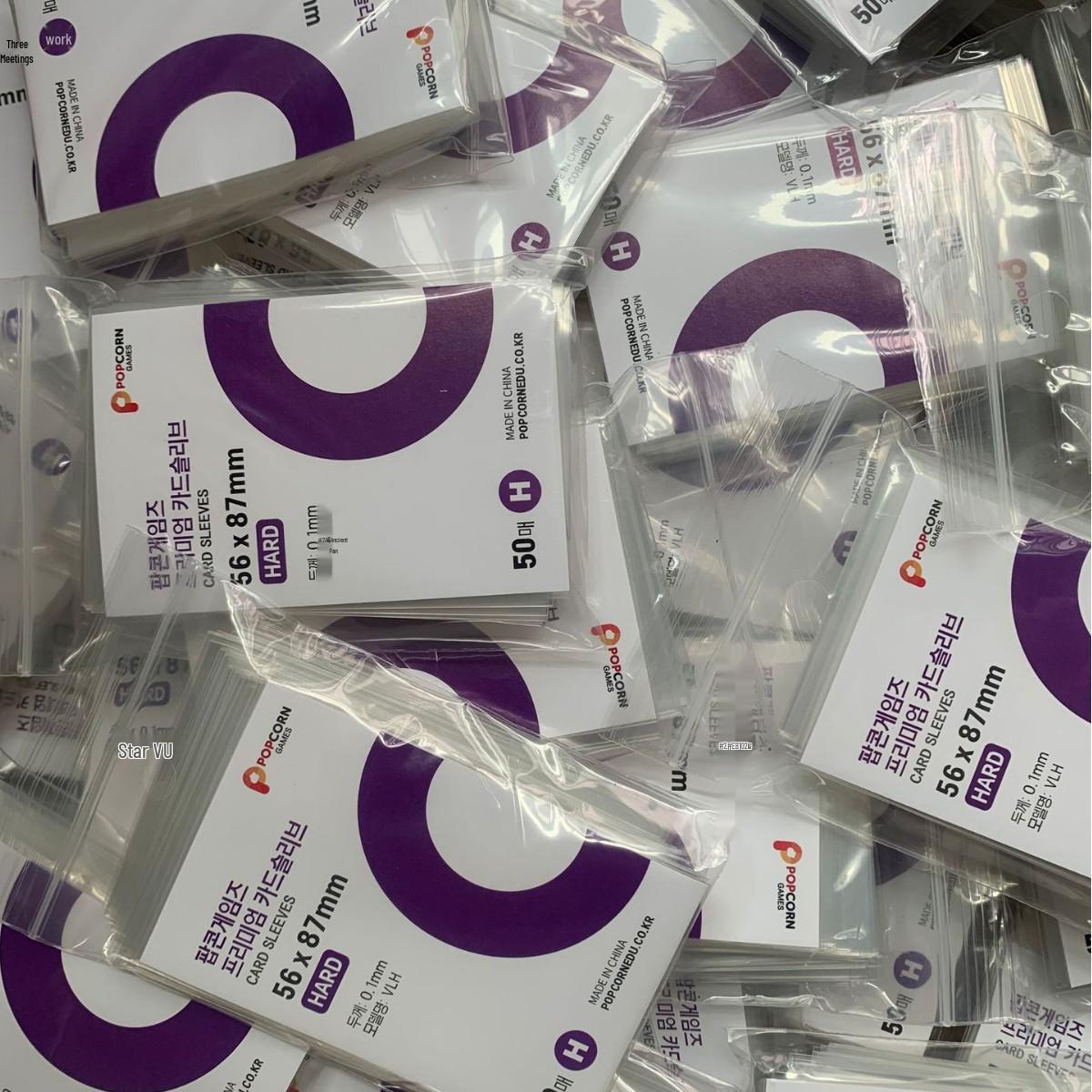 

Корейские протекторы для попкорн-карт высокой прозрачности - 20 микрон плоская защитная пленка для маленьких карт