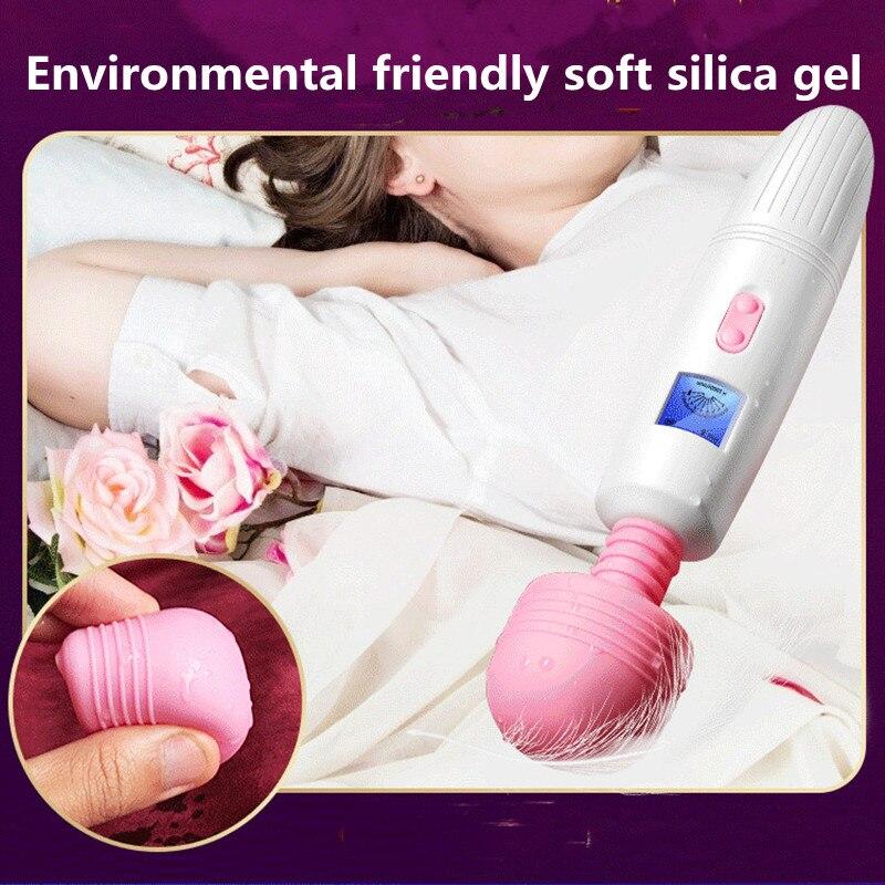 Powerful Magic Wand Vibrators for Women Clitoris Stimulator USB AV Stick G Spot Massager Female Masturbator Sex Toys for Woman