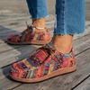 Damskor Casual Platta Sneakers - Färgglad Patchworkdesign, Snörning, Lätta, Bekväma skor för alla årstider, Vardagsskor | Livfulla Sneakers