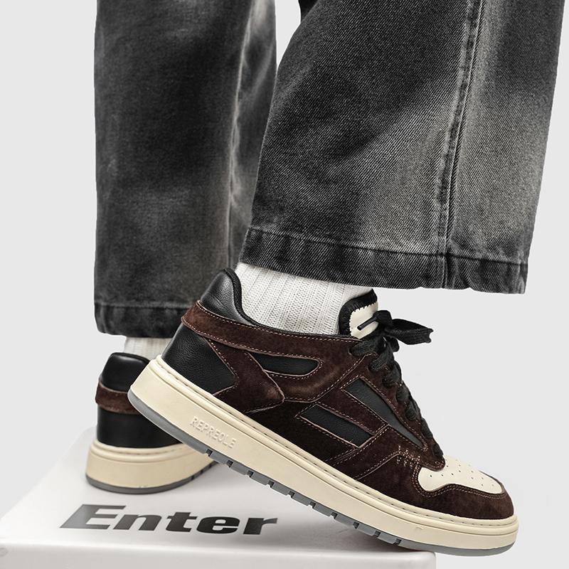 Summer Genuine Leather Men Shoes Lightweight Sneakers Men Casual Walking Shoes Breathable Mens Skate Shoes