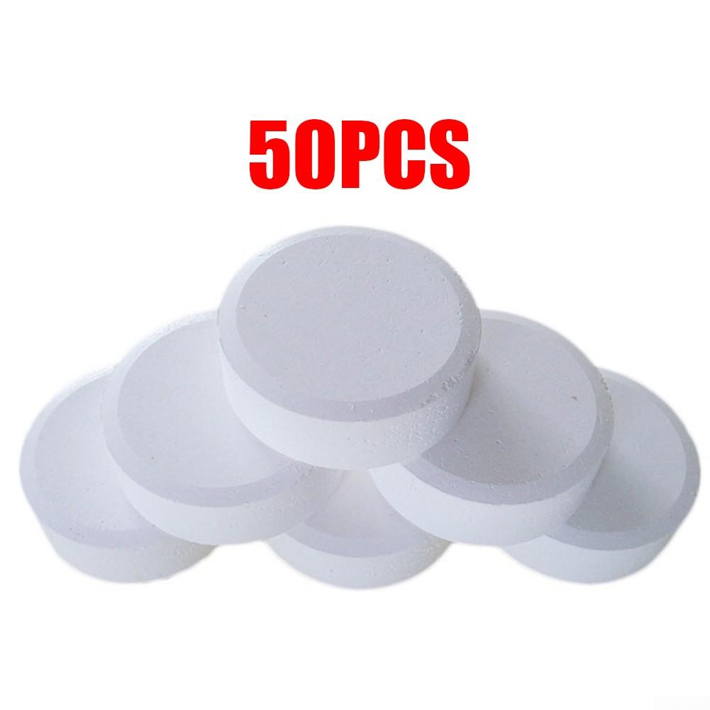 Clean Cleaning Tablet 50pcs Multifunctional White Chlorine Hot Tub Spa