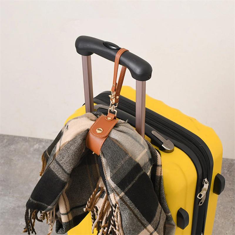 Vintage Pu Leather Glove Holder Strap With Clasp Leather Towel Holder For Handbag Glove Strap For Hat Outdoor Camping Women