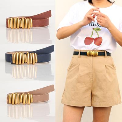 Women's Belt Decorative Belt Minority Vintage Alloy Buckle Clothing Belt