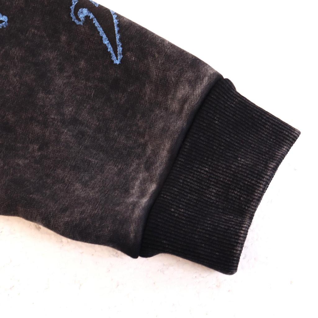 Felpa con cappuccio Godspeed Rock Europeo e Americano Streetwear Stampa Retro Usurata