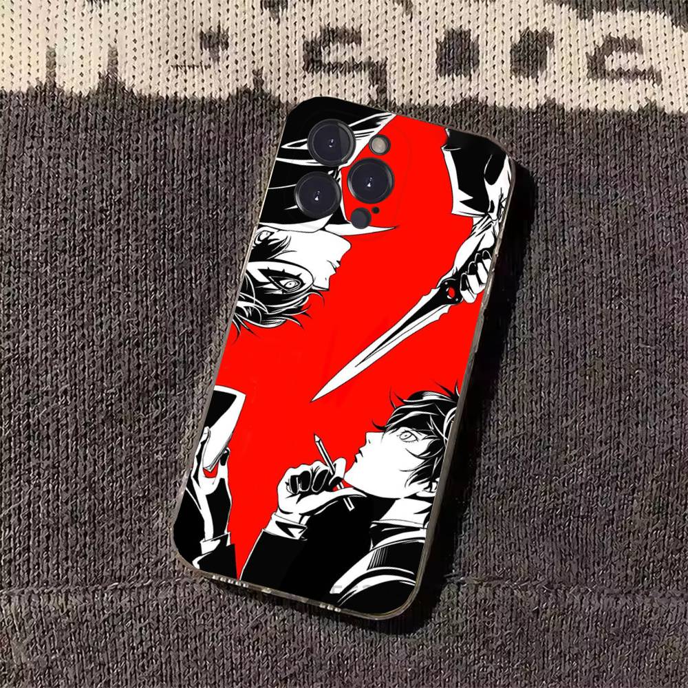 Game P-Persona 5 Phone Cases For iPhone 17 16 15 14 13 12 11 Pro Max Plus Luxury Camera Protection Plastic