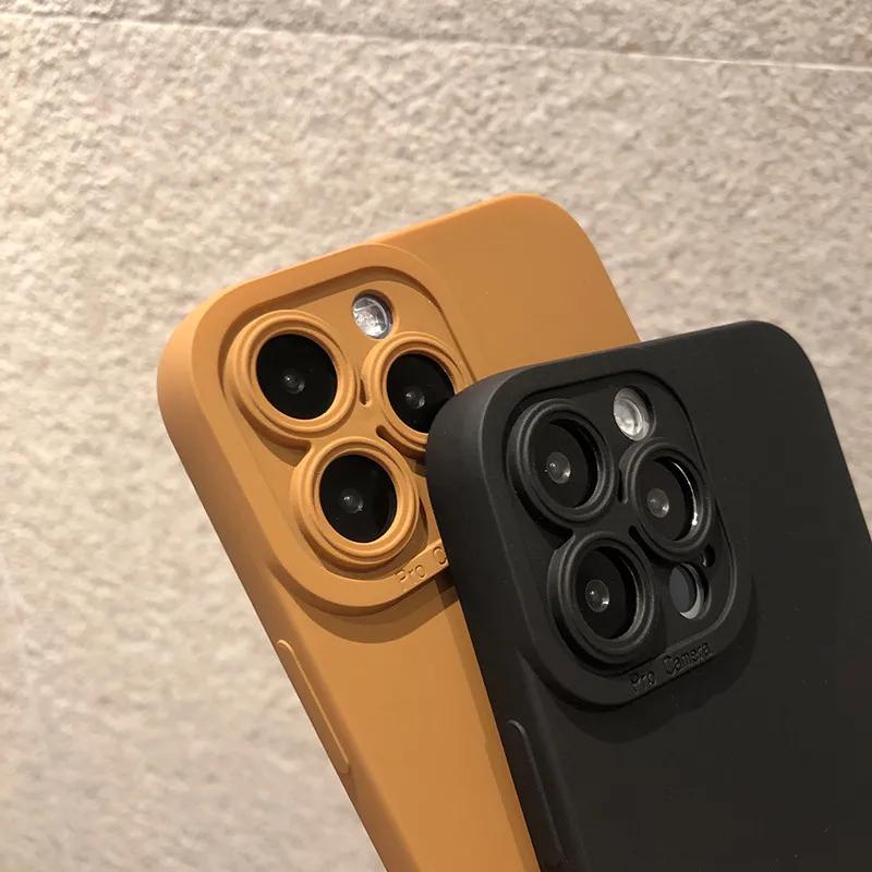 Matte Silicone Phone Case For  Mi 14 13 12T 12X 13T 11T Pro 11 Lite 5G NE Poco F3 F5 X5 X3 Pro Camera Lens Protect Cover