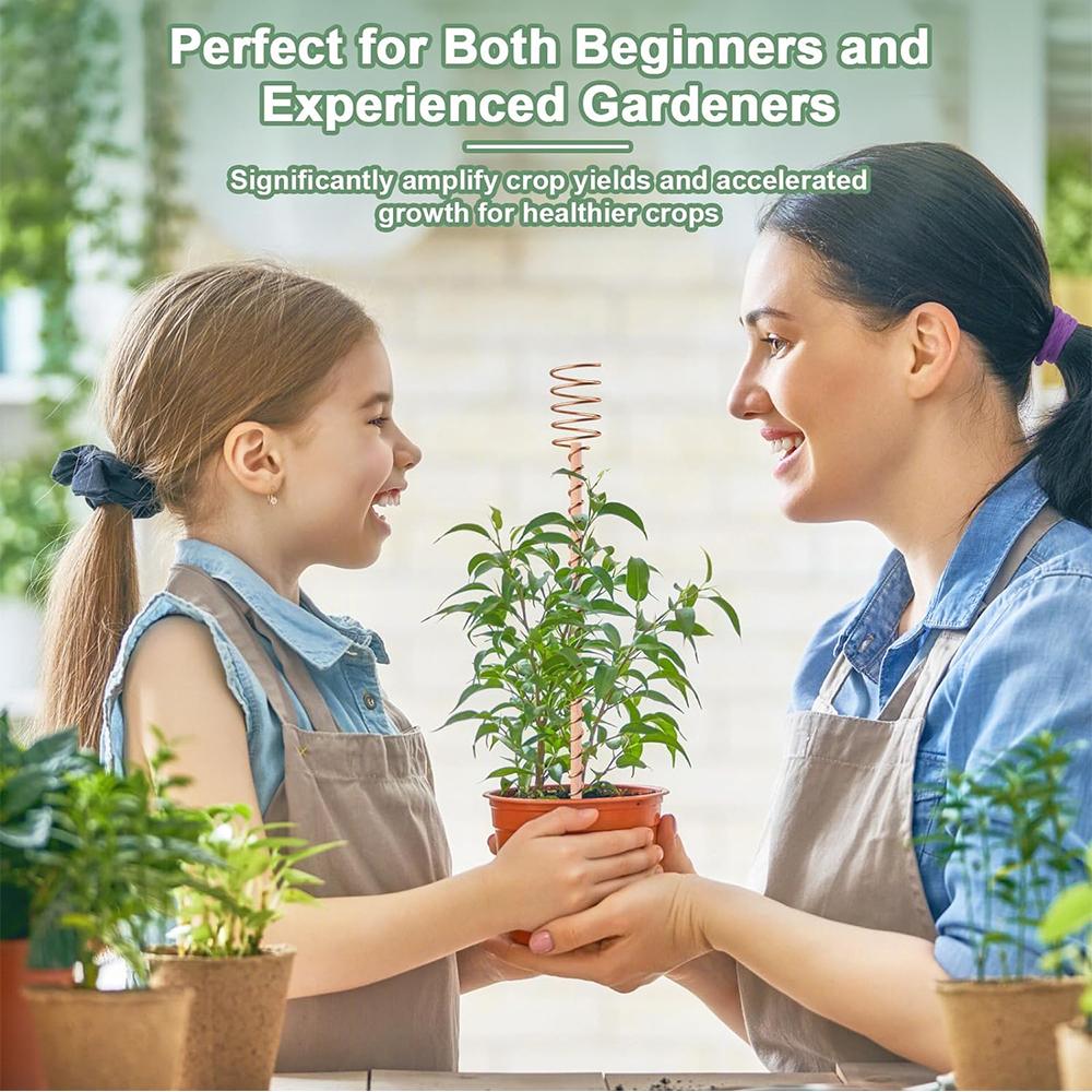 6pcs 11.8in Electroculture Plant Stakes for Growing Garden Plants and Vegetables