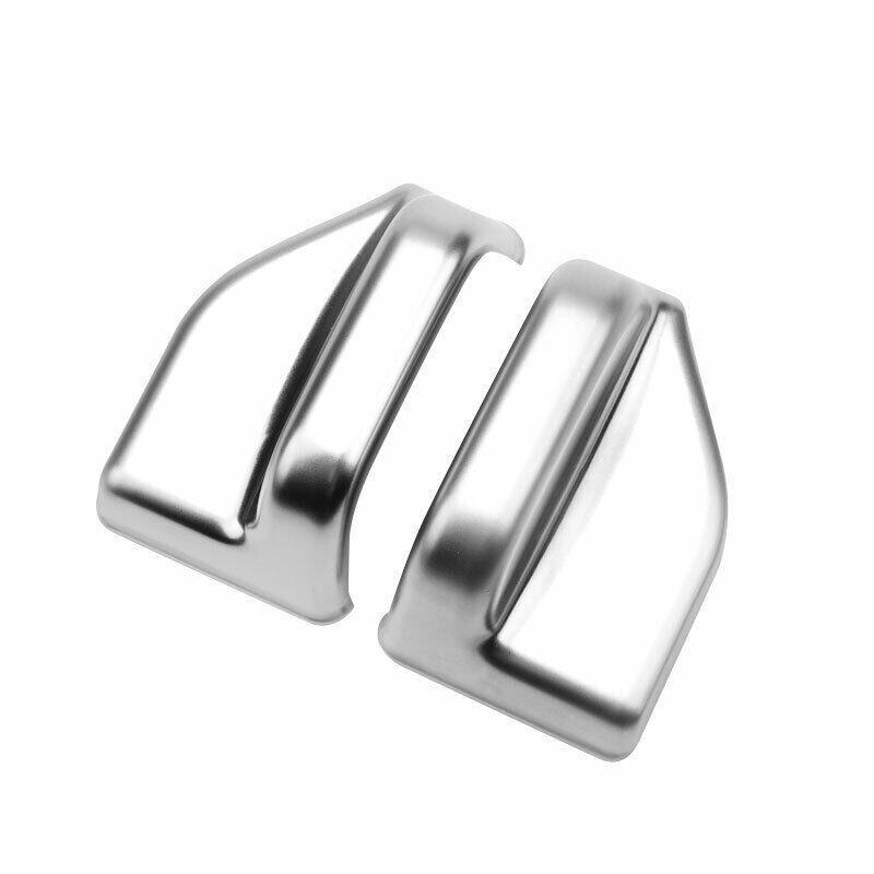 ABS Silver Seat Belt Adjustment Cover Trim 2PCS For Benz C-Class W205 2015-