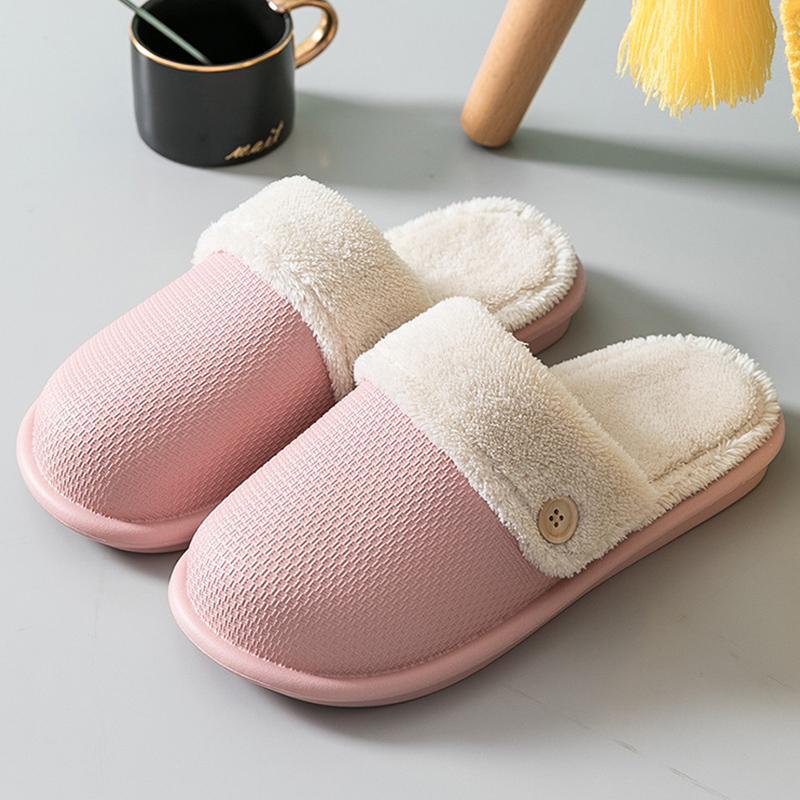 Fashion Indoor Women Warm Slippers Plush Soft Sole Women's Home Slippers Lightweight Couples Slippers Non-Slip Women's Shoes 2024 Female