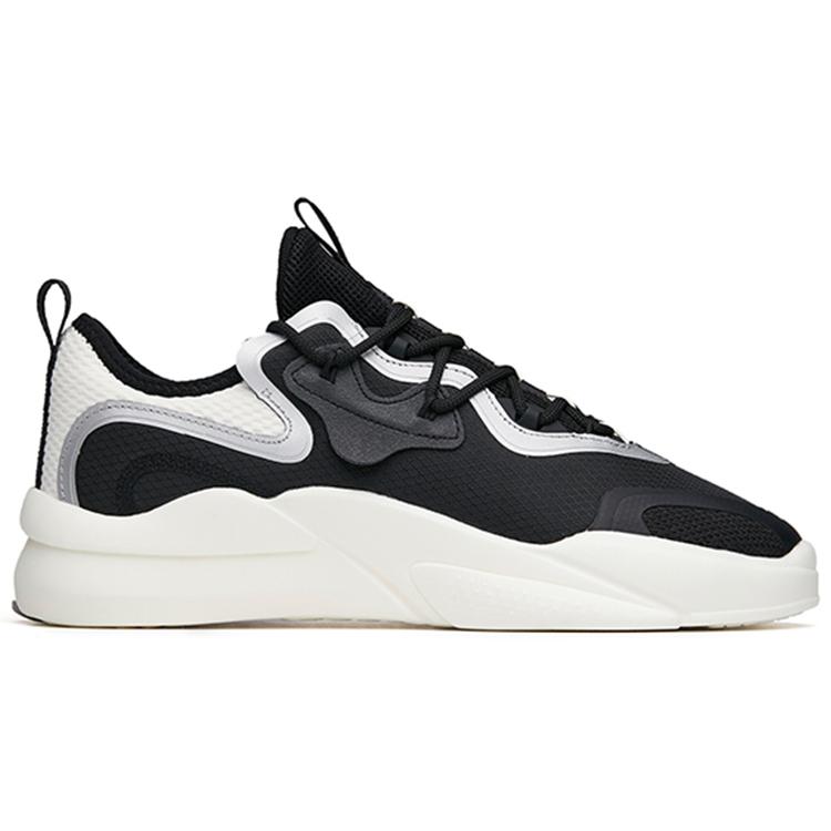 New Anta AT91 Low-Top Skateboard Shoes Men's Black White Gray 112218072-2