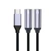 Type C To Double 3.5mm Sound Cable Universally Compatibility Suitable for Speakers Headphones Car Sound Systems