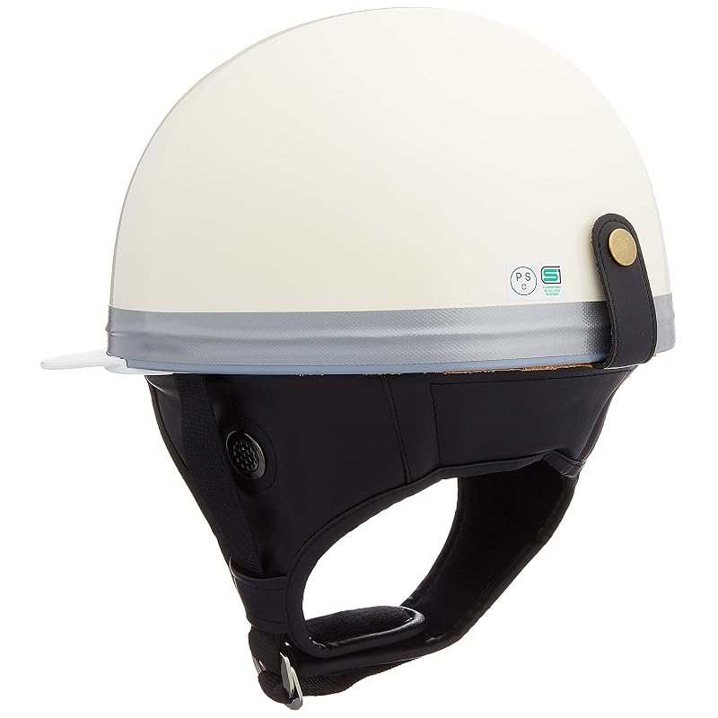 Bike Parts Center Half Helmet, Cork Type, White, Free Size (Head Circumference 57cm~60cm) 700103