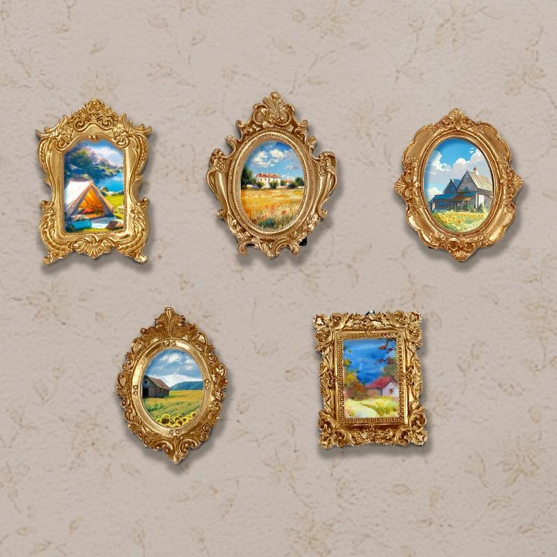 Ramka na zdjęcia w stylu wiktoriańskim retro z żywicy, dekoracje do domu, ozdoby, dekoracja na biurko, barokowa ramka na zdjęcia, można postawić lub powiesić