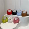 Mini Pu Leather Hobo Top Handle Bag With Zipper Closure Multiple Color Choices For Daily Use Shopping Weekend Trips