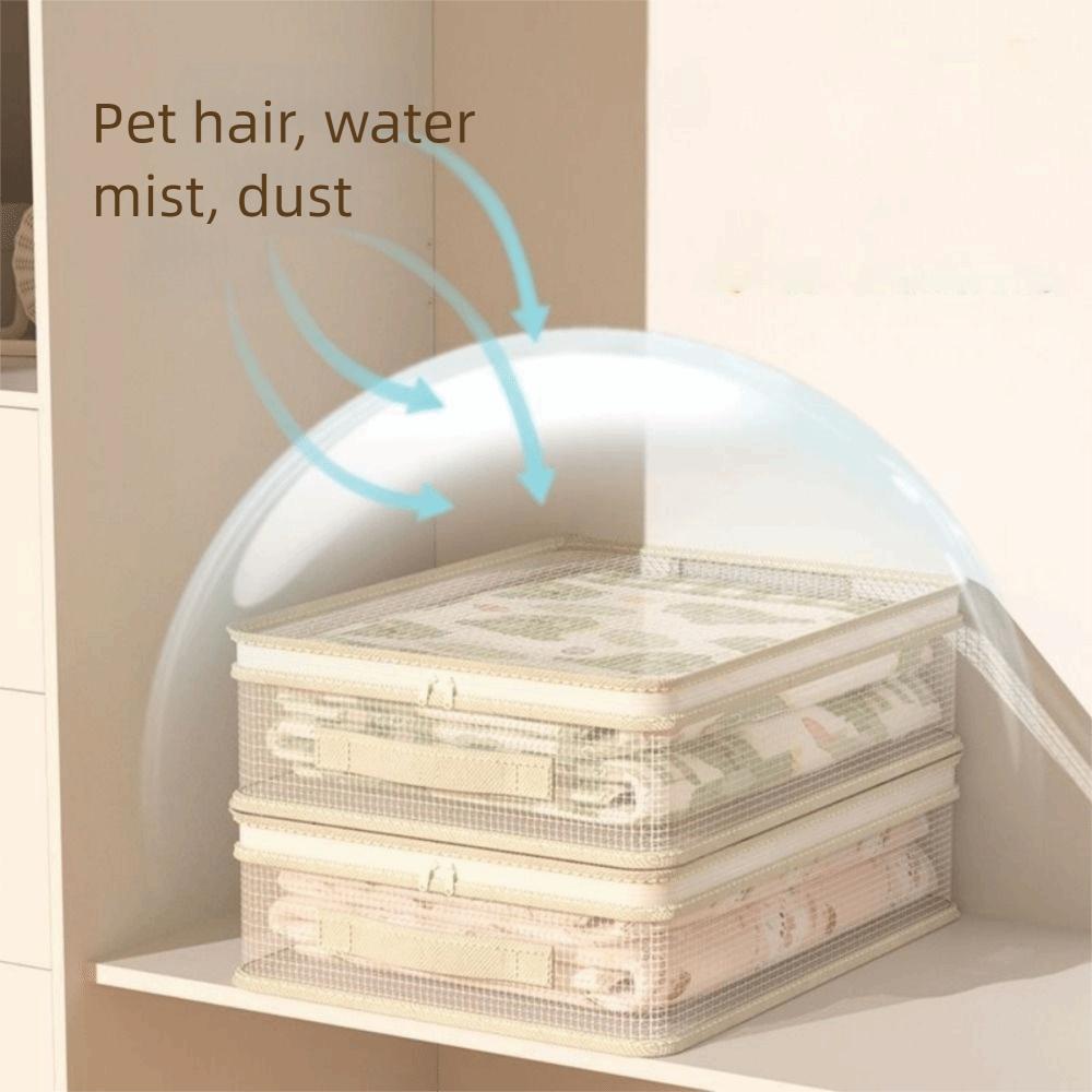 2Pcs Transparent Blanket Pillow Storage Container Large Capacity Blanket Sorting Bags  Closet
