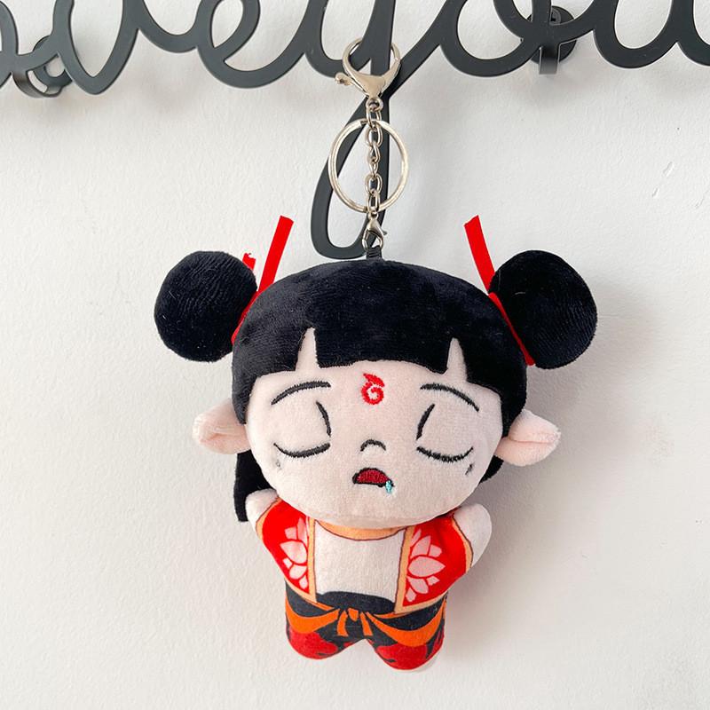 Nezha Plush Demon Doll Backpack Accessory Figurine Decoration Design Pendant
