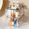 Large Capacity Snack Storage Basket Transparent Cosmetics Storage Rack Office Desk