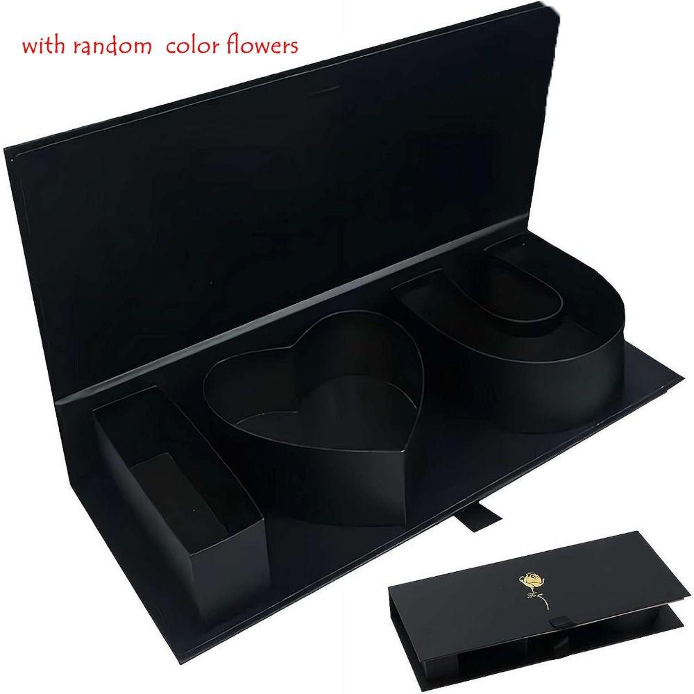 

Rectangle I Love You Empty Box Large Size Letter-Shaped Thicker Flowers Gift Box Mother s Day