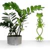 5pcs Cute Stable Green Plant Supports Holder Fixing Clip Frog Plant Stand