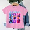 Kpop Dämonenjägerin Girlgroup Baumwoll-T-Shirt - Kinder Rundhals Kurzarm
