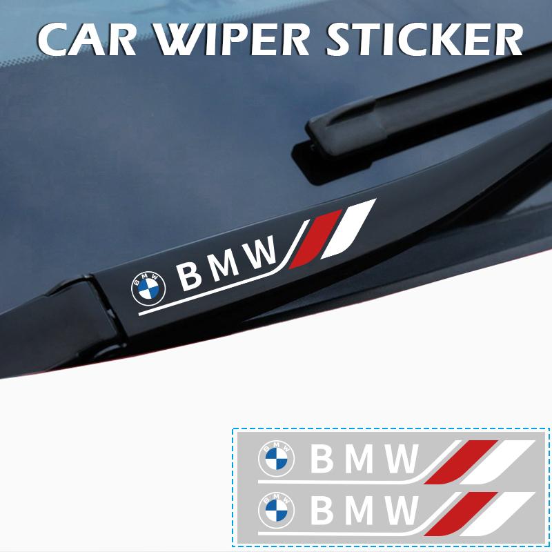 Auto-Dekor-Aufkleber, Scheibenwischeraufkleber, Laser-Emblem für BMW M Power Performance F10 F31 E36 E39 E87 E90 X3 X5