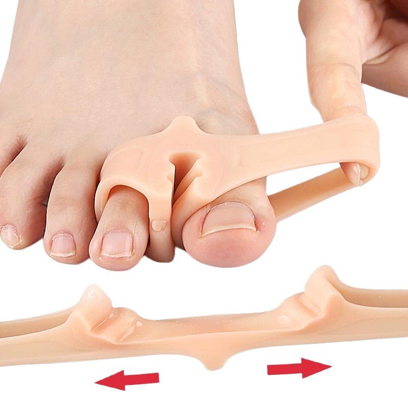 Toe Spreader Separatorfoot Care Tool Silicone Bunion Hallux Valgus Corrector Thumb Finger Correction Straightener 1Pc