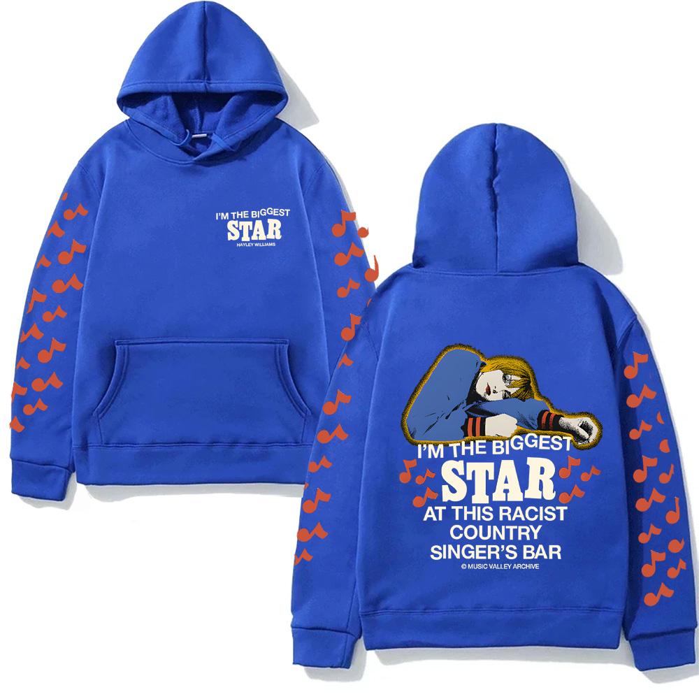 Biggest Star Hoodie 2026NEW Hayley Williams Comfortable Sweatshirts Sleeve Gothic Clothes Punk Soft Singer's Same Style Hoody