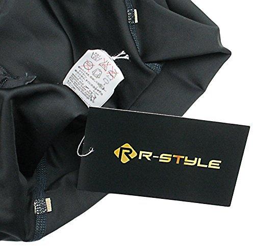 R-STYLE Retro Cute Sailor School Swimsuit Style Leotard with Shorts (Navy)
