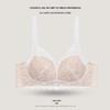 French Lace Push-Up Bra for Women - Large Bust, Anti-Sagging, Wire-Free, Comfortable, Thin Style
