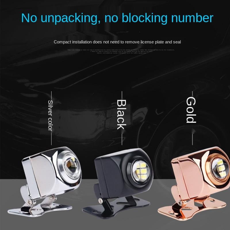 1x Car External LED Reversing Lamp 6500K Mini Auxiliary Reverse Light High Power Backup Camera Illumination System Accessories