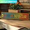 2D Flat, 2D Flat 1pc, Metal Sign, Vintage Celtic Pub Sign, 'Pint of No Return' 15.75inch X 3.94inch Sign, Duty Metal Plaque with Irish Lettering Desig