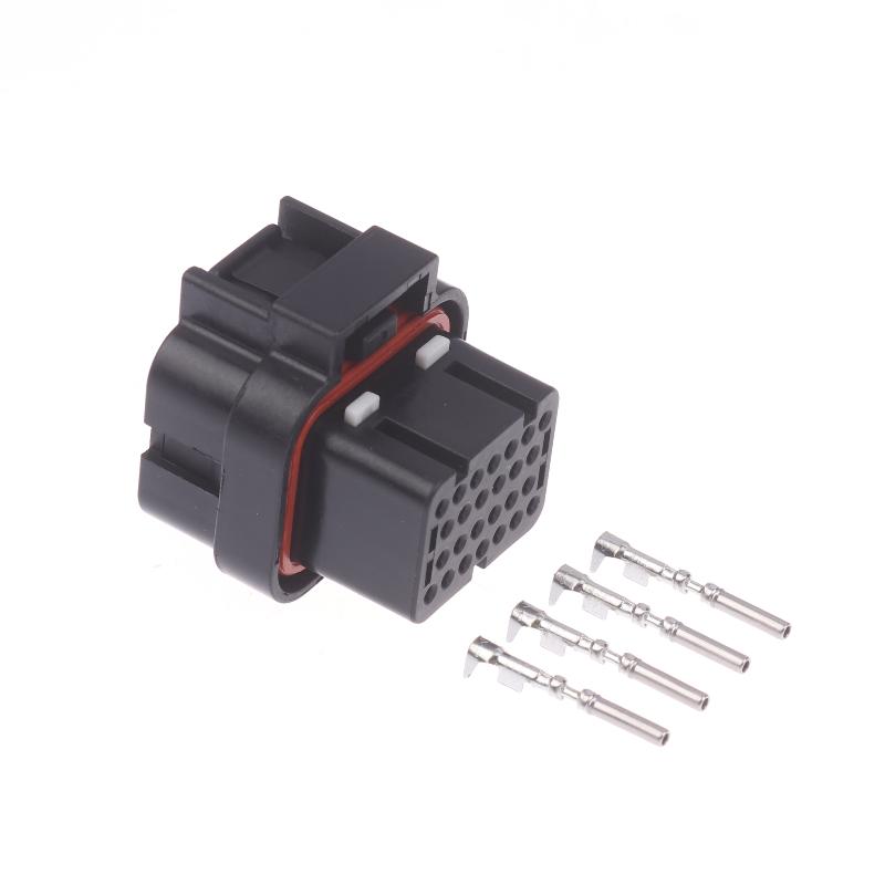 26 Holes 3 Slots Wire Harness Plug With Terminals Kit Automotive Connector Auto Oil Gas Connector Male Female Terminal Housing
