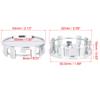 Uxcell Universal Wheel Center Hub Caps, 54mm Outer Diameter, 9 Clips, Protector, Silver Tone, 4 Pieces