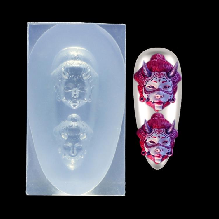Silicone Nail Art Molds Flower Animal Cloud  Antler Pattern 3d Nail Carving Mold Silicone Nail Carving Mold Enduring