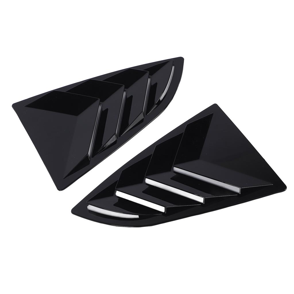 Pair of Rear Window Shutter Cover Left Right Stylish Look Weatherproof Proper Fit for BRZ 2021 To 2024 Glossy Black