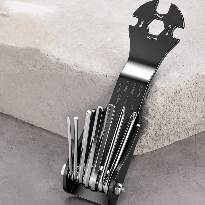 Professional Foldable Screwdriver Kit Various Size Ergonomic Hand Tool Hex Key For Machinery And Electronics