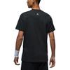 Jordan Sports Lifestyle Series Breathable Quick-Dry Letter Comfortable Short Sleeve T-Shirt Men Tops Black HQ7985-010