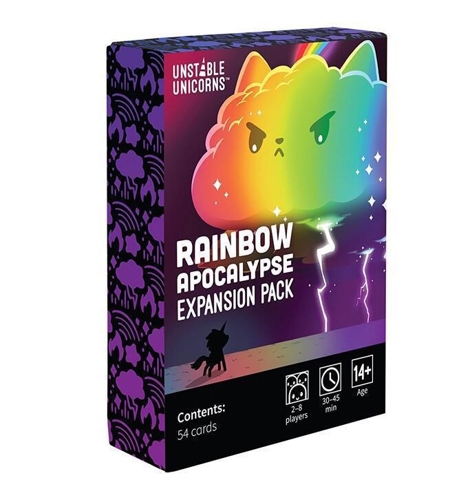 Einhorn-Themen-Englisches Familienparty-Kartenspiel