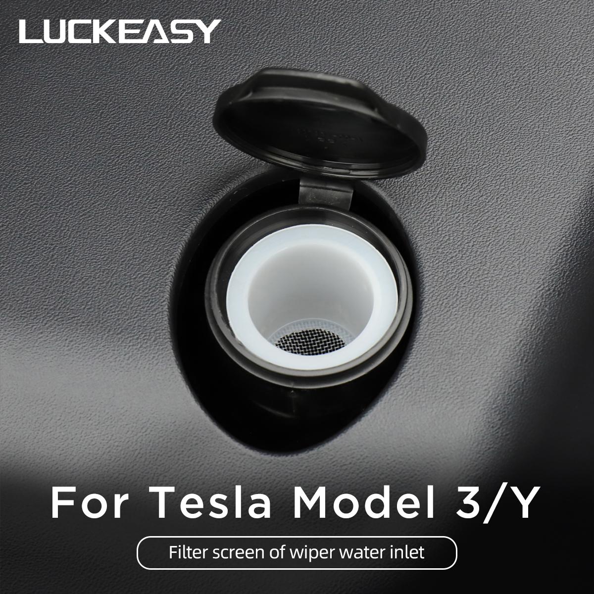 

LUCKEASY For Tesla Model 3 Model Y Car Wiper Cleaning Glass Water Inlet Filter Accessories Modification Model3 1 inlet filter