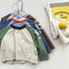 Autumn Kids' T-Shirts Color Block Loose Long Sleeves Children T-Shirt Fashion Soft Boys Clothes